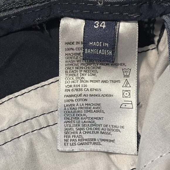 Nautica Mens Navy Blue Cargo Shorts 100% Cotton Size 34W - Picture 5 of 12